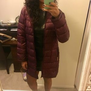 Michael Kors Maroon Winter Coat