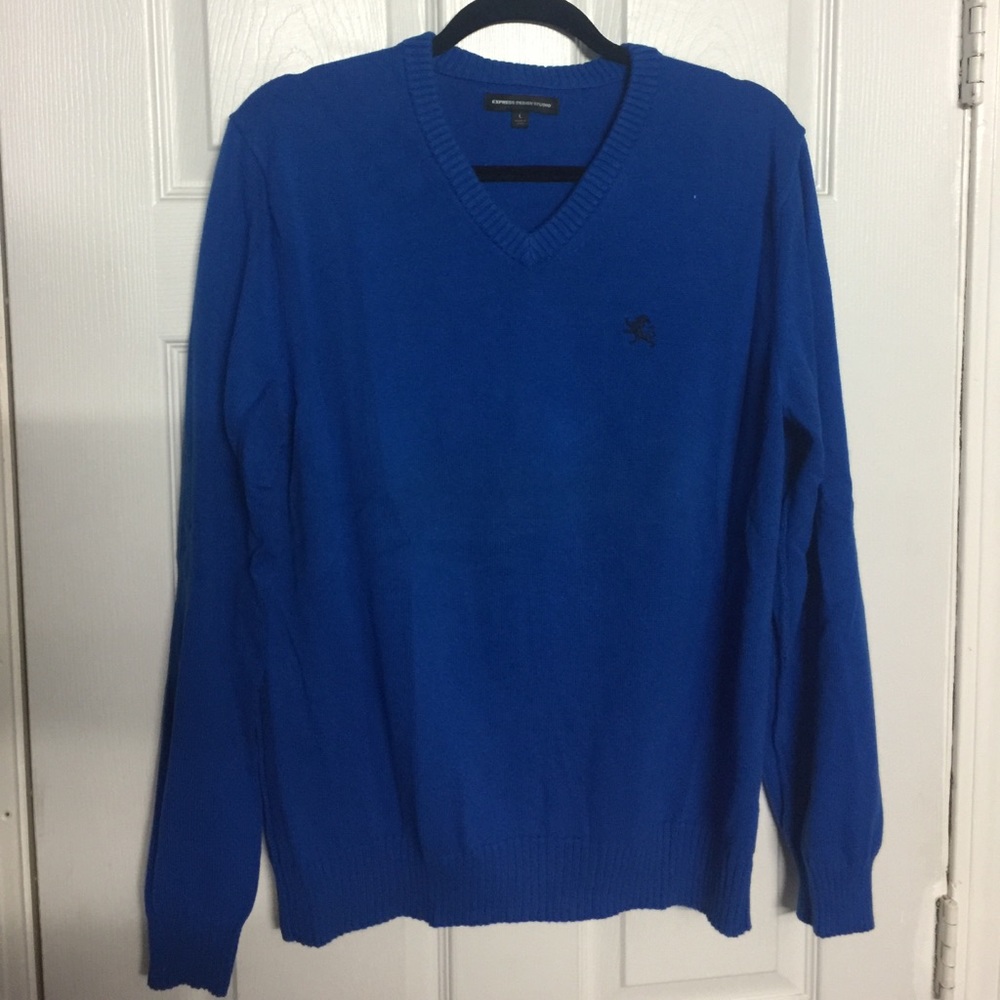 Express Blue Sweater Large
