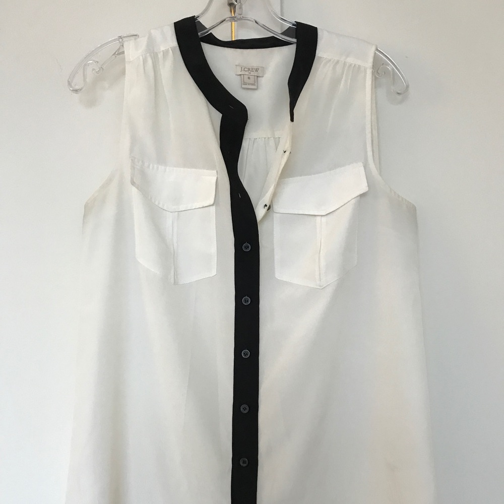Jcrew sleeveless button down