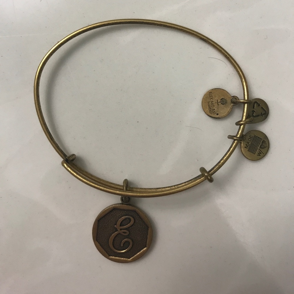 "E" Alex and Ani Bracelet