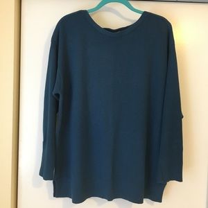 J Jill Mallard Blue sweater
