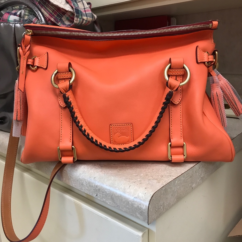 RARE Salmon medium satchel