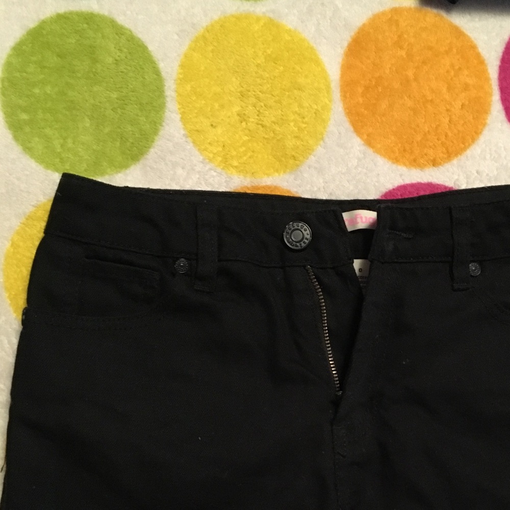 black shorts