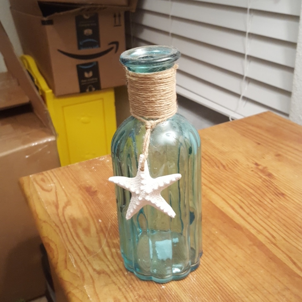 Star fish bottle vase decoration