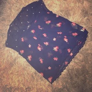 Thin see thru, Abercrombie blouse.