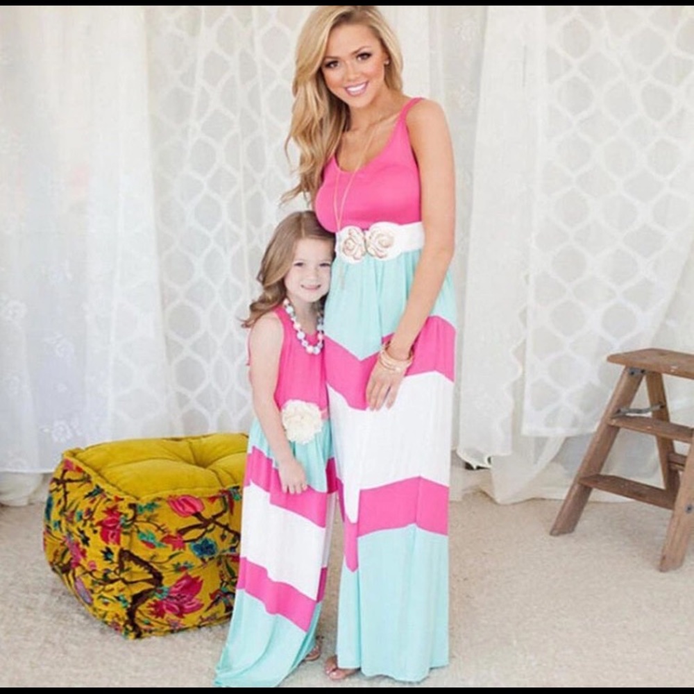 Matching Mama & Daughter Maxi Dress