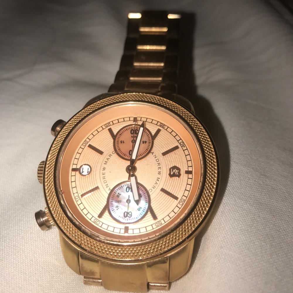 Rose gold watch
