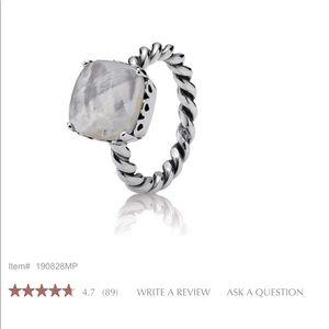 SOLD!!! Pandora mother of pearl twist ring 8.5