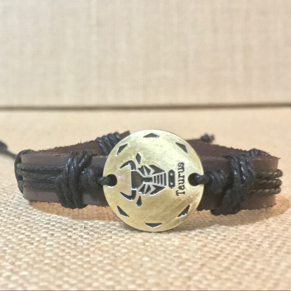 FIRM Taurus Leather Adjustable Bracelet
