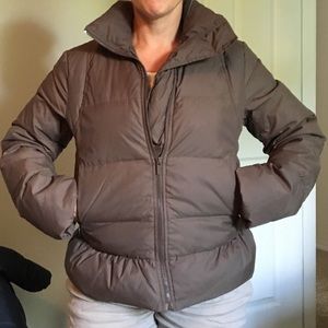 BCBG peplum puffy coat