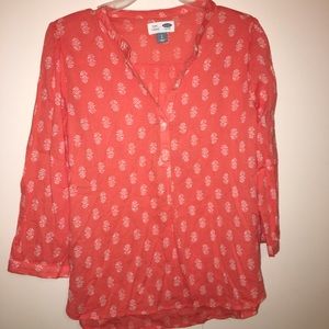 Pink and white tunic