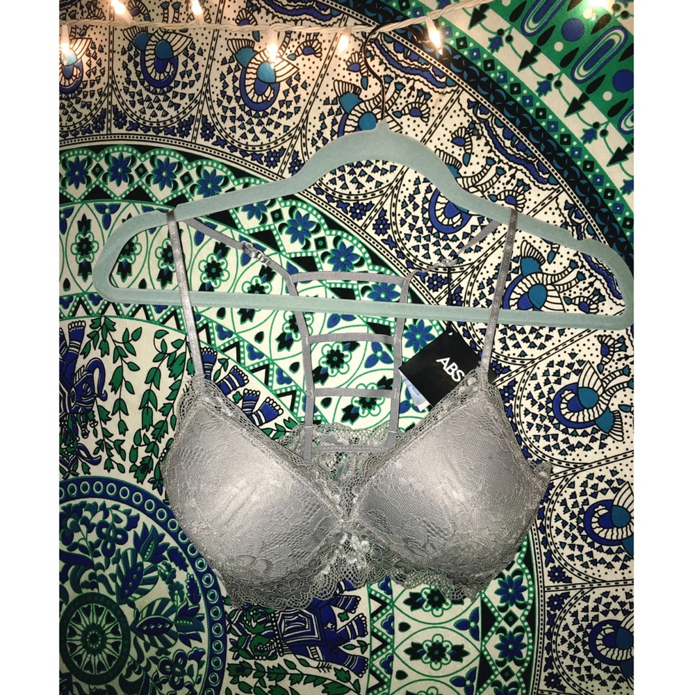 Grey Lacy Bralette