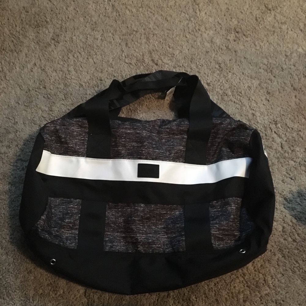 Pink duffle bag