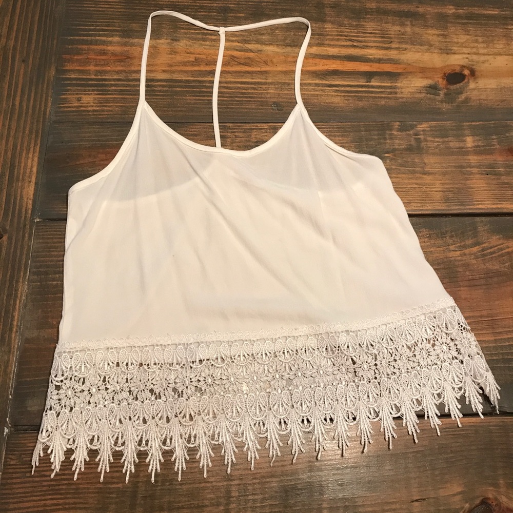 White crop top