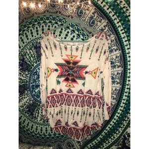 Comfy Patterned Long-Sleeve Shirt