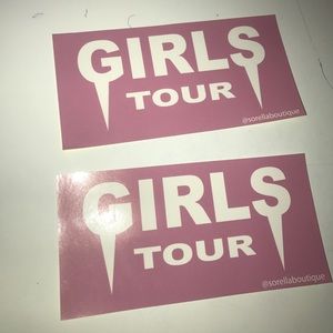 GIRLS TOUR STICKERS (RARE)