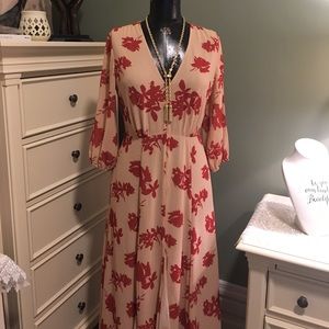 Eva Mendes Flower Print Dress