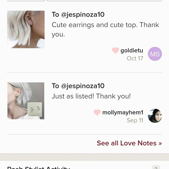 SHORT Brushed Sterling Silver Bar Earrings - Picture 5 of 5