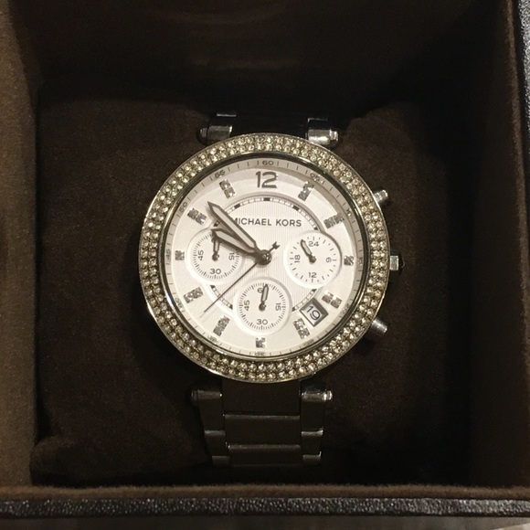 Silver Michael Kors women\'s watch