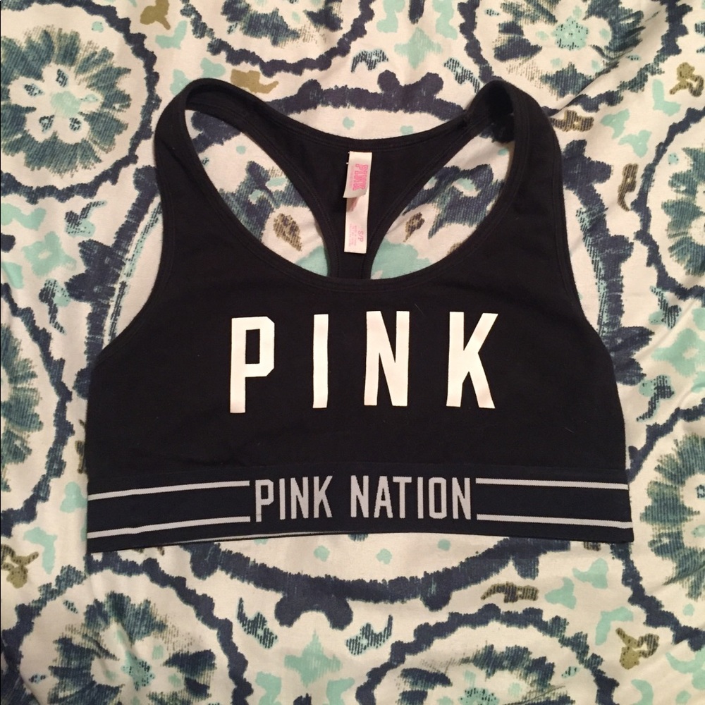 Black Victoria's Secret sports bra