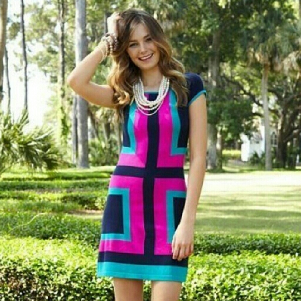 SOLD! Isabella colorblock Lilly dress