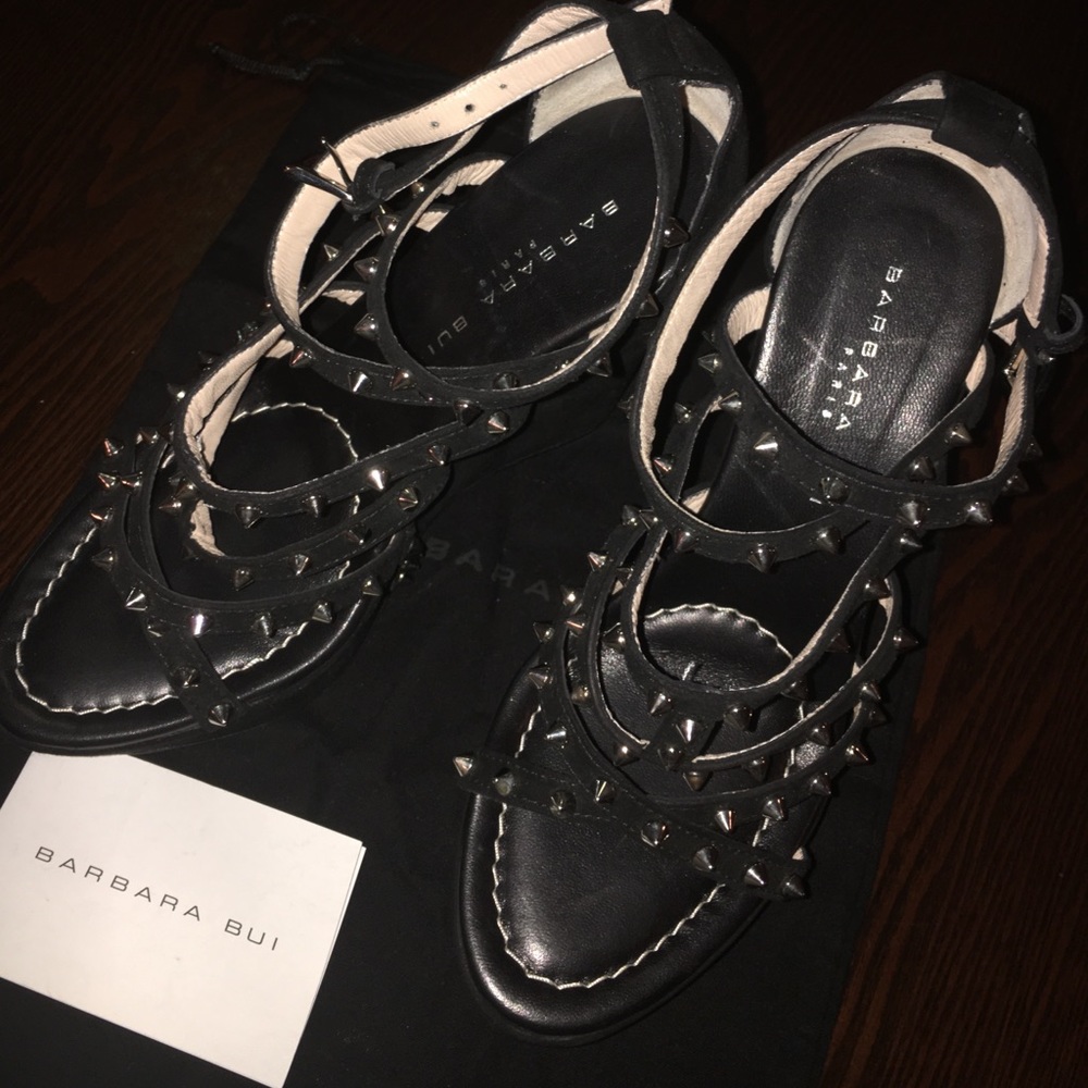 BARBARA BUI DESIGNER PLATFORMS SHOES SIZE 7