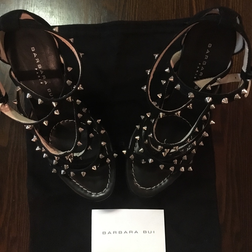 BARBARA BUI DESIGNER PLATFORMS SHOES SIZE 7 - Picture 2 of 7
