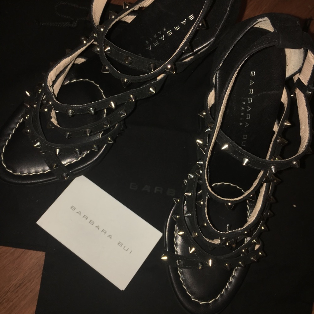 BARBARA BUI DESIGNER PLATFORMS SHOES SIZE 7 - Picture 4 of 7