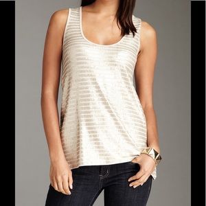Tart sequin striped tank