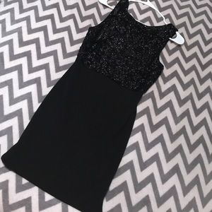 Black sequence dress