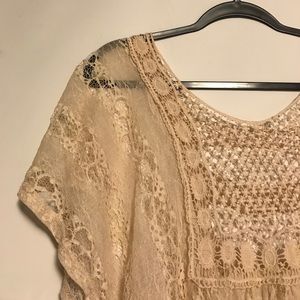 Flowy Sheer Lace Top