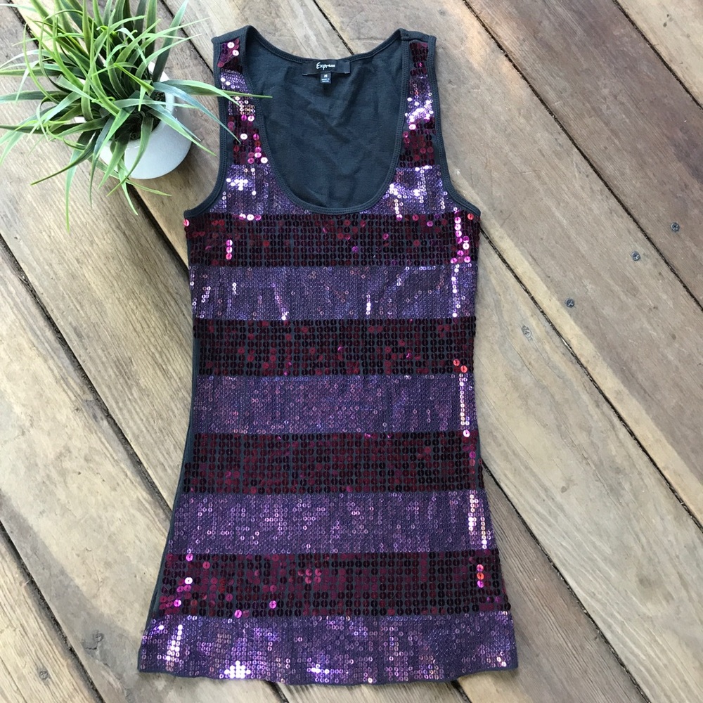 EXPRESS sequined tank top