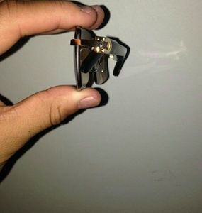 Black buffalo horn cartiers