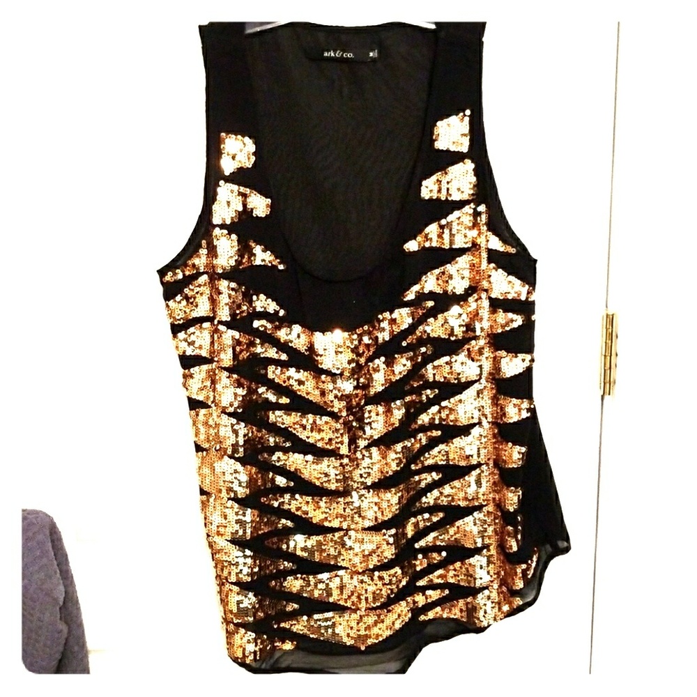 Gold Sequin Tank