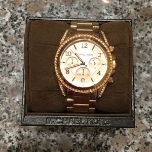 Michael Kors rose gold women's watch