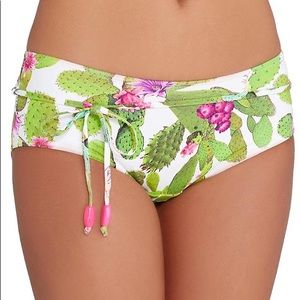 Freya lime fizz boy shorts swimsuit bottom