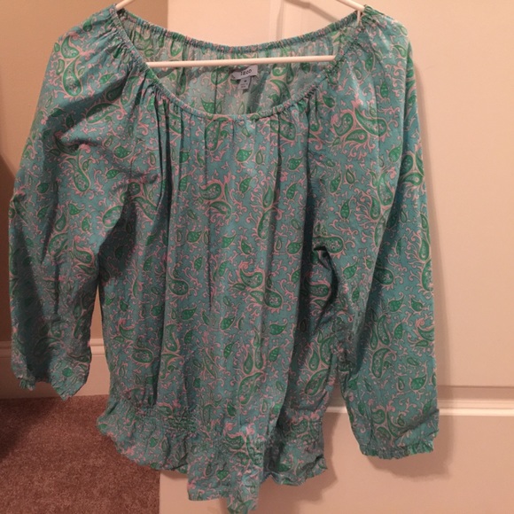 Izod paisley printed top - Picture 3 of 5