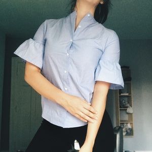 Bell sleeve blouse | J Crew