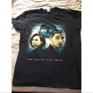 Demi Lovato Nick Jonas Future Now Tour Tee M