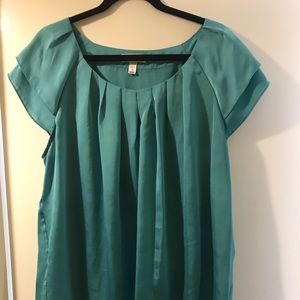 Dress barn woman 2x teal blouse