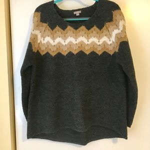 J Jill Chevron pullover sweater