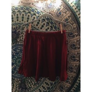 Stretchy Maroon PacSun Skater Skirt