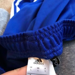 Blue Adidas sweat pants