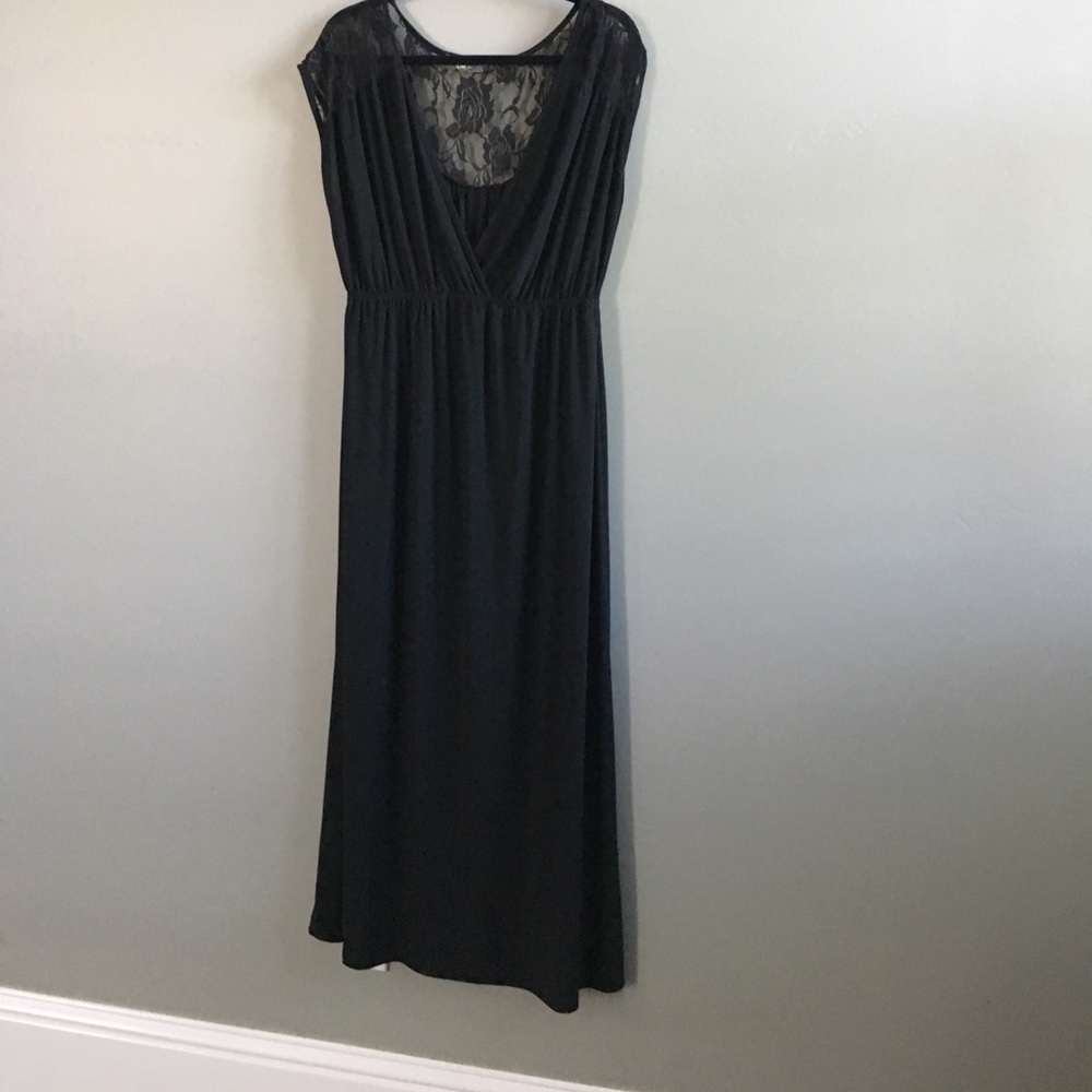 Black maxi dress