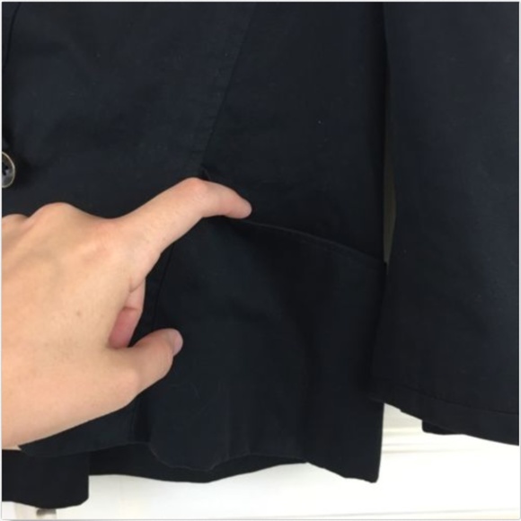 Rag & Bone Black One Button Cotton Career Blazer 8 - Picture 5 of 5