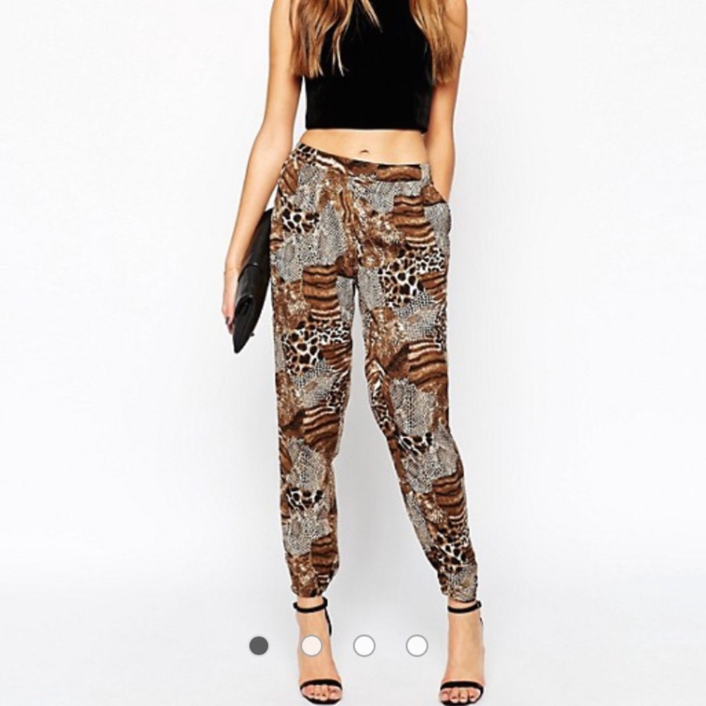 AX Paris Peg Pants in Animal Print