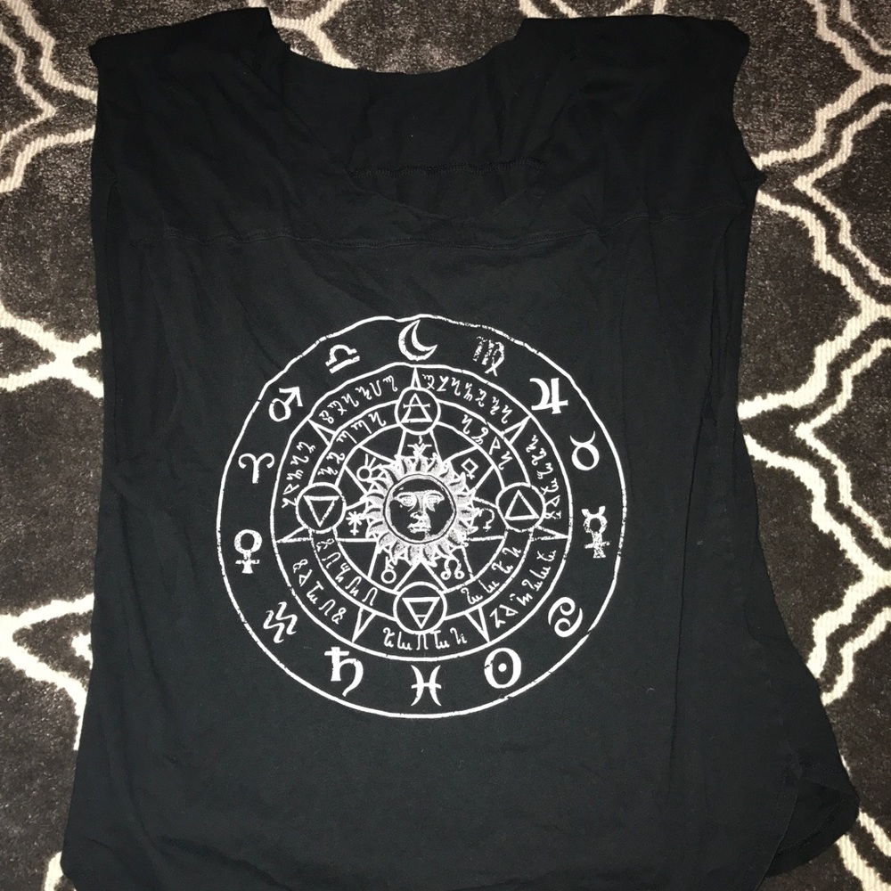 Black cut shirt