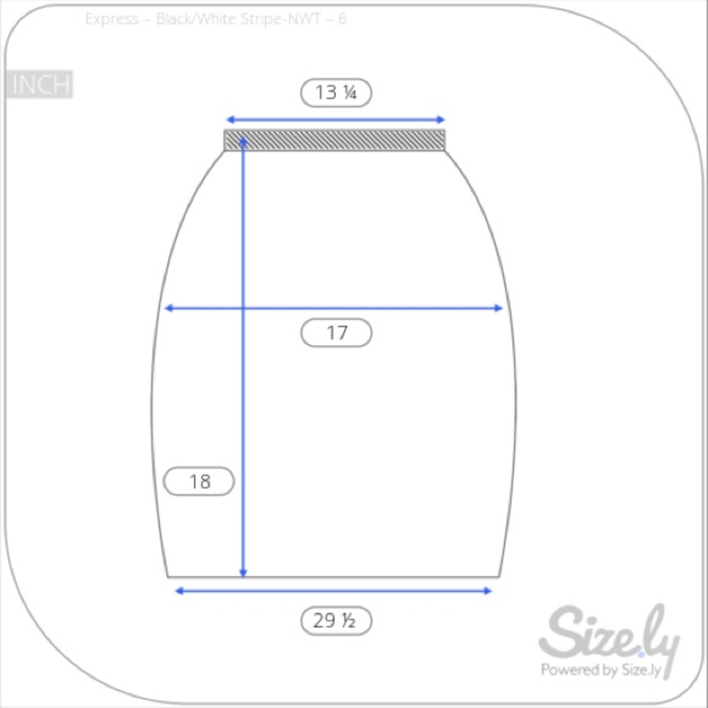 Express Black/White Skater Skirt-NWT - Picture 6 of 6