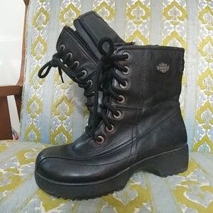 Genuine Leather Biker Boots