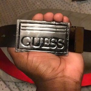 4 in 1(red and black) Guess belt